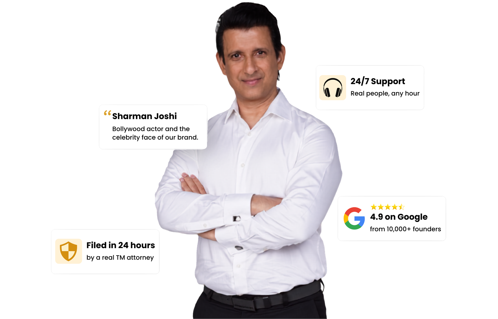 Sharman Joshi — Vakilkaro Brand Ambassador